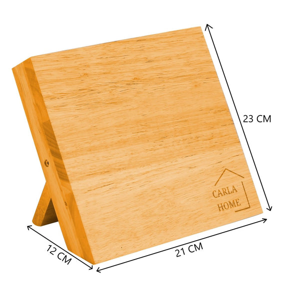 Natural Bamboo Magnetic Knife Block Holder with Strong Magnets for Home Kitchen Storage & Organisation - RnR Galore