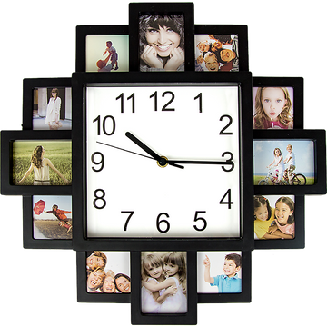 Photo Frame Clock Picture Collage 12Picture Display Photowall - RnR Galore