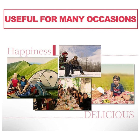 Portable Butane Gas Heater Camping Camp Tent Outdoor Hiking Camper Survival Black - RnR Galore