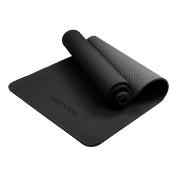 Powertrain Eco - friendly Dual Layer 6mm Yoga Mat | Midnight | Non - slip Surface And Carry Strap For Ultimate Comfort And Portability - RnR Galore