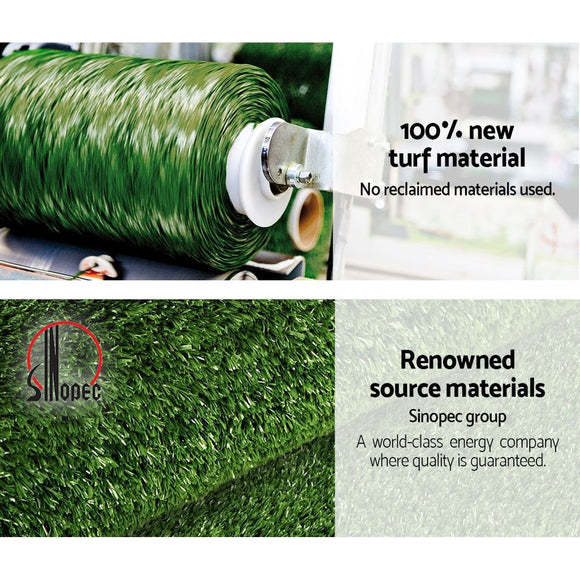 Prime Turf 2x10m Artificial Grass Synthetic Fake 20SQM Turf Lawn 17mm Tape - RnR Galore