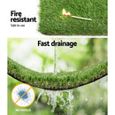 Prime Turf Artificial Grass 40mm 1mx10m Synthetic Fake Lawn Turf Plastic Plant 4 - coloured - RnR Galore