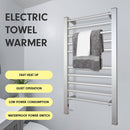 Pronti Heated Towel Rack Electric Bathroom Towel Rails Warmer Ev - 160 - Silver - RnR Galore