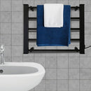 Pronti Heated Towel Rack Electric Bathroom Towel Rails Warmer Ev - 90 - black - RnR Galore