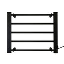 Pronti Heated Towel Rack Electric Bathroom Towel Rails Warmer Ev - 90 - black - RnR Galore