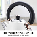 Pronti Rose Trim Collection Toaster & Kettle Bundle - White - RnR Galore