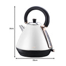 Pronti Rose Trim Collection Toaster & Kettle Bundle - White - RnR Galore