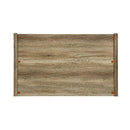 Queen Size Bed Frame Natural Wood like MDF in Oak Colour - RnR Galore