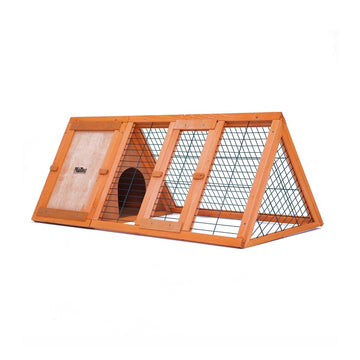 Rabbit Hutch Chicken Coop 118 x 50 x 45cm Triangle Cage Run Ester - RnR Galore