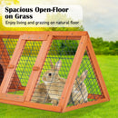 Rabbit Hutch Chicken Coop 118 x 50 x 45cm Triangle Cage Run Ester - RnR Galore