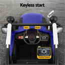 Rigo Kids Electric Ride On Car Off Road Jeep Remote 12V Blue - RnR Galore