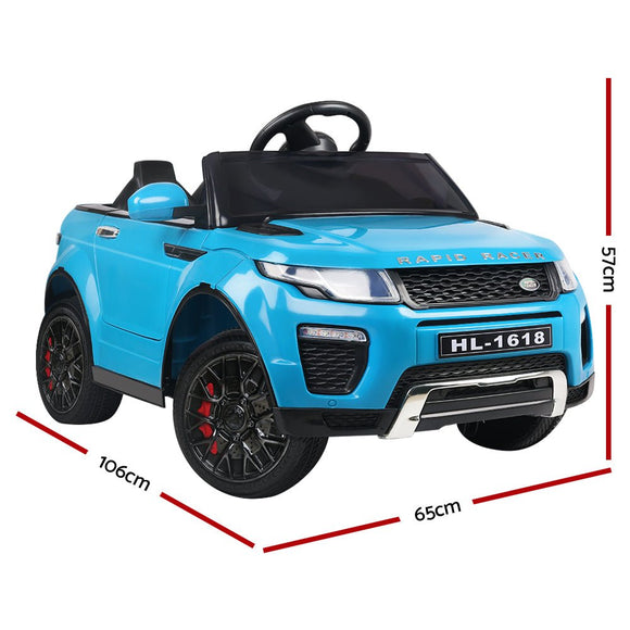 Rigo Kids Electric Ride On Car SUV Range Rover - inspired Toy Cars Remote 12V Blue - RnR Galore