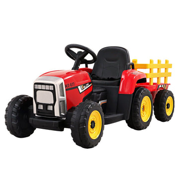 Rigo Kids Electric Ride On Car Tractor Toy Cars 12V Red - RnR Galore