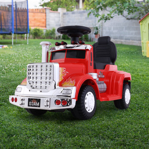 Rigo Kids Electric Ride On Car Truck Motorcycle Motorbike Toy Cars 6V Red - RnR Galore