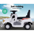 Rigo Kids Electric Ride On Car Truck Motorcycle Motorbike Toy Cars 6V White - RnR Galore