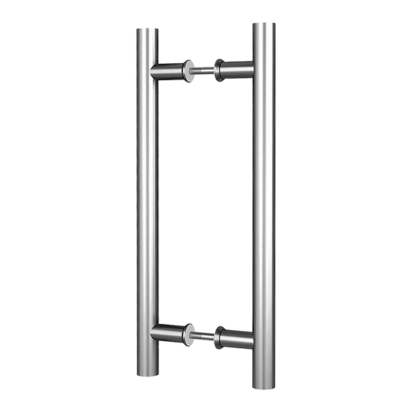 Round 300mm Stainless Steel Push Pull Door Handle for Wood Glass - RnR Galore