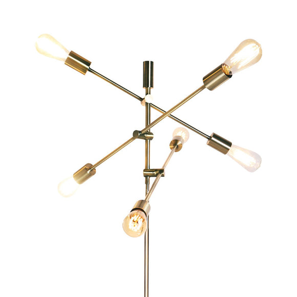 Sarantino 6 - Light Metal Sputnik Floor Lamp - RnR Galore