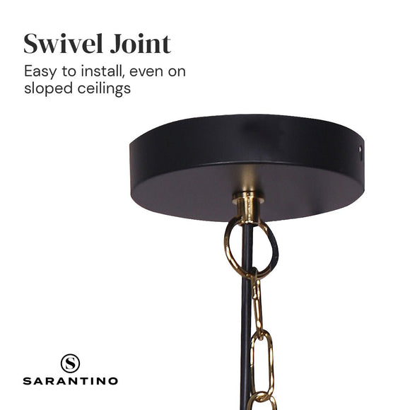 Sarantino Black and Gold Pendant Light - RnR Galore