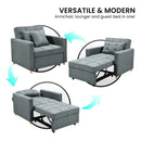Sarantino Suri 3 - in - 1 Convertible Sofa Chair Bed - Airforce Blue - RnR Galore