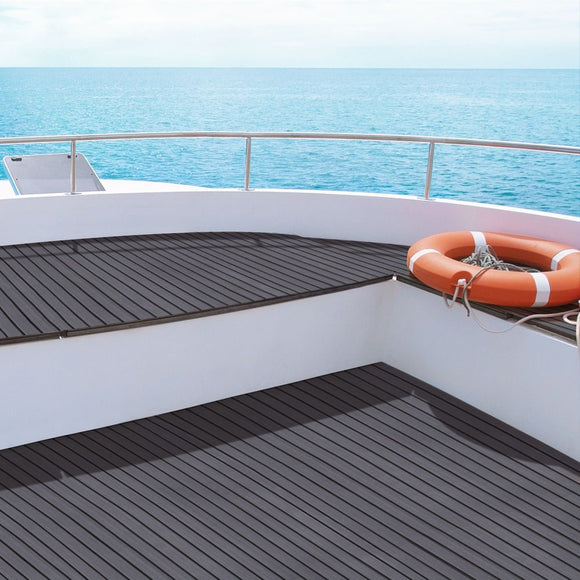 Seamanship EVA Foam Boat Flooring Mat Decking Sheet 240x90x0.6cm Dark Grey Decor - RnR Galore