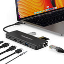 Simplecom CHN612 USB - C 12 - in - 1 Multiport Docking Station Dual HDMI + VGA Triple Display Gigabit LAN - RnR Galore