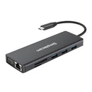 Simplecom CHN612 USB - C 12 - in - 1 Multiport Docking Station Dual HDMI + VGA Triple Display Gigabit LAN - RnR Galore