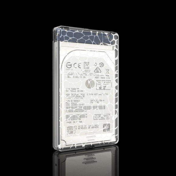 Simplecom SE101 Compact Tool - Free 2.5'' SATA to USB 3.0 HDD/SSD Enclosure Transparent Clear - RnR Galore