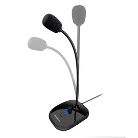Simplecom UM360 Plug and Play USB Desktop Microphone with Headphone Jack - RnR Galore
