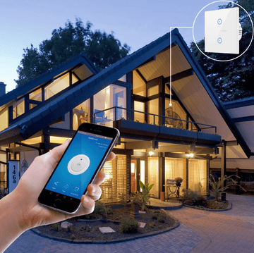 Smart WIFI Switch for Lights LED Touch Panel 2 Gang - RnR Galore