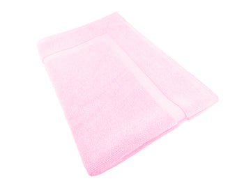 softouch ultra light quick dry premium cotton bath mat 900gsm baby pink - RnR Galore