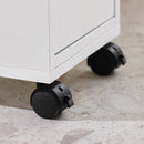Storage Cart Narrow Cabinet Wheels Tray Drawers - RnR Galore