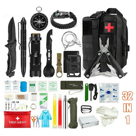 Tactical Emergency Survival Kit Outdoor Sports Hiking Camping SOS Tool Equipment - RnR Galore