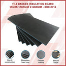Tile Backer Insulation Board 10MM: 1200mm x 600mm - Box of 6 - RnR Galore
