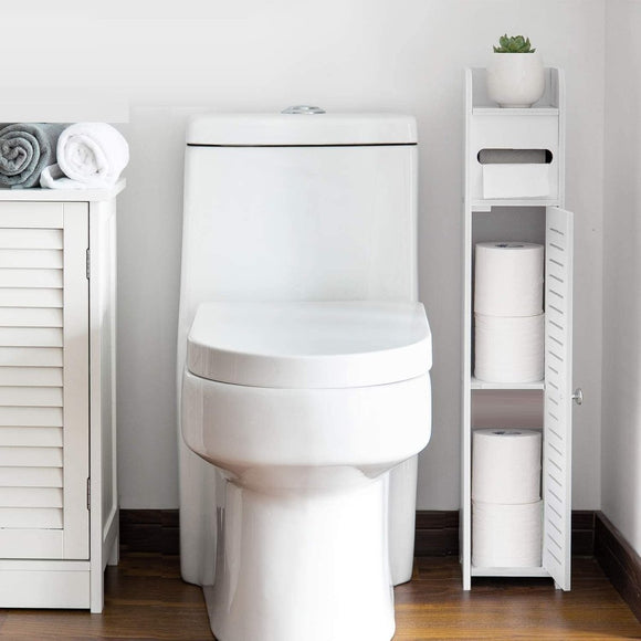 Toilet Paper Roll Holder for Bathroom (White, 80 cm) - RnR Galore