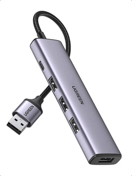 UGREEN 20805 USB 3.0 4 - Port Hub with USB - C Power Port - RnR Galore