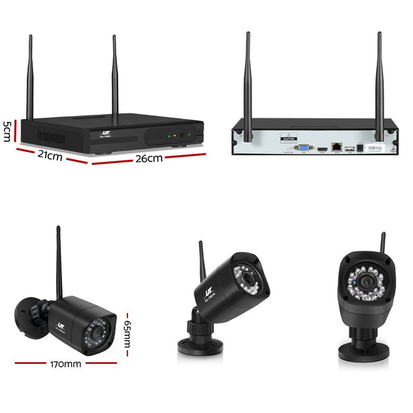 UL - TECH 3MP 8CH NVR Wireless 6 Security Cameras Set - RnR Galore