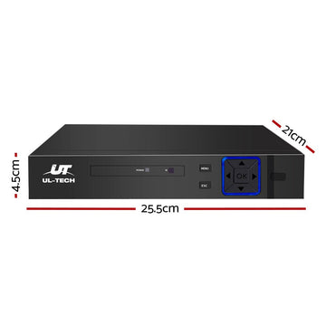 UL - tech 4CH DVR 1080P 5in1 CCTV Video Recorder 4TB Hard Drive - RnR Galore