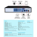 UL - tech 4CH DVR 1080P 5in1 CCTV Video Recorder 4TB Hard Drive - RnR Galore