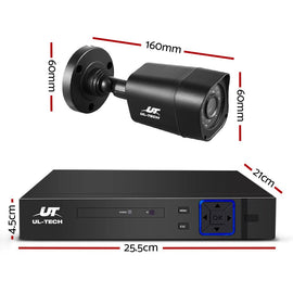 UL - tech CCTV Security System 4CH DVR 4 Cameras 2TB Hard Drive - RnR Galore