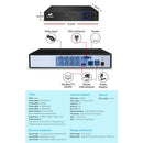 UL - tech CCTV Security System 8CH DVR 8 Cameras 4TB Hard Drive - RnR Galore