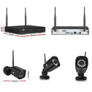 UL - tech CCTV Wireless Security Camera System 8CH Home Outdoor WIFI 6 Square Cameras Kit 1TB - RnR Galore