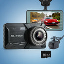 UL - tech Dash Camera 1080P 4" Front Rear Cam,UL - tech Dash Camera 1080P 4" Front Rear View Dual Cam Car DVR Reverse Recorder - RnR Galore
