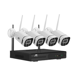 UL - tech Wireless CCTV Security System 8CH NVR 3MP 4 Square Cameras - RnR Galore