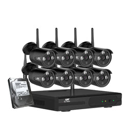 UL - tech Wireless CCTV Security System 8CH NVR 3MP 8 Bullet Cameras 4TB - RnR Galore
