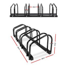 Weisshorn 4 Bike Stand Rack Bicycle Storage Floor Parking Holder Cycling Black - RnR Galore
