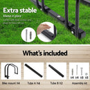 Weisshorn 4 Bike Stand Rack Bicycle Storage Floor Parking Holder Cycling Black - RnR Galore