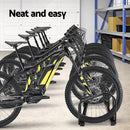 Weisshorn 6 Bike Stand Rack Bicycle Storage Floor Parking Holder Cycling Black - RnR Galore