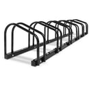 Weisshorn 6 Bike Stand Rack Bicycle Storage Floor Parking Holder Cycling Black - RnR Galore