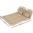 Weisshorn Car Mattress 175x130 Inflatable SUV Back Seat Camping Bed Beige - RnR Galore