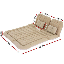 Weisshorn Car Mattress 175x130 Inflatable SUV Back Seat Camping Bed Beige - RnR Galore